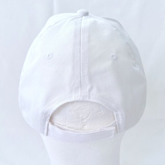 Hang Loose Hawaii Embroidered White Adjustable Strapback Baseball Cap Hat - Picture 4 of 8